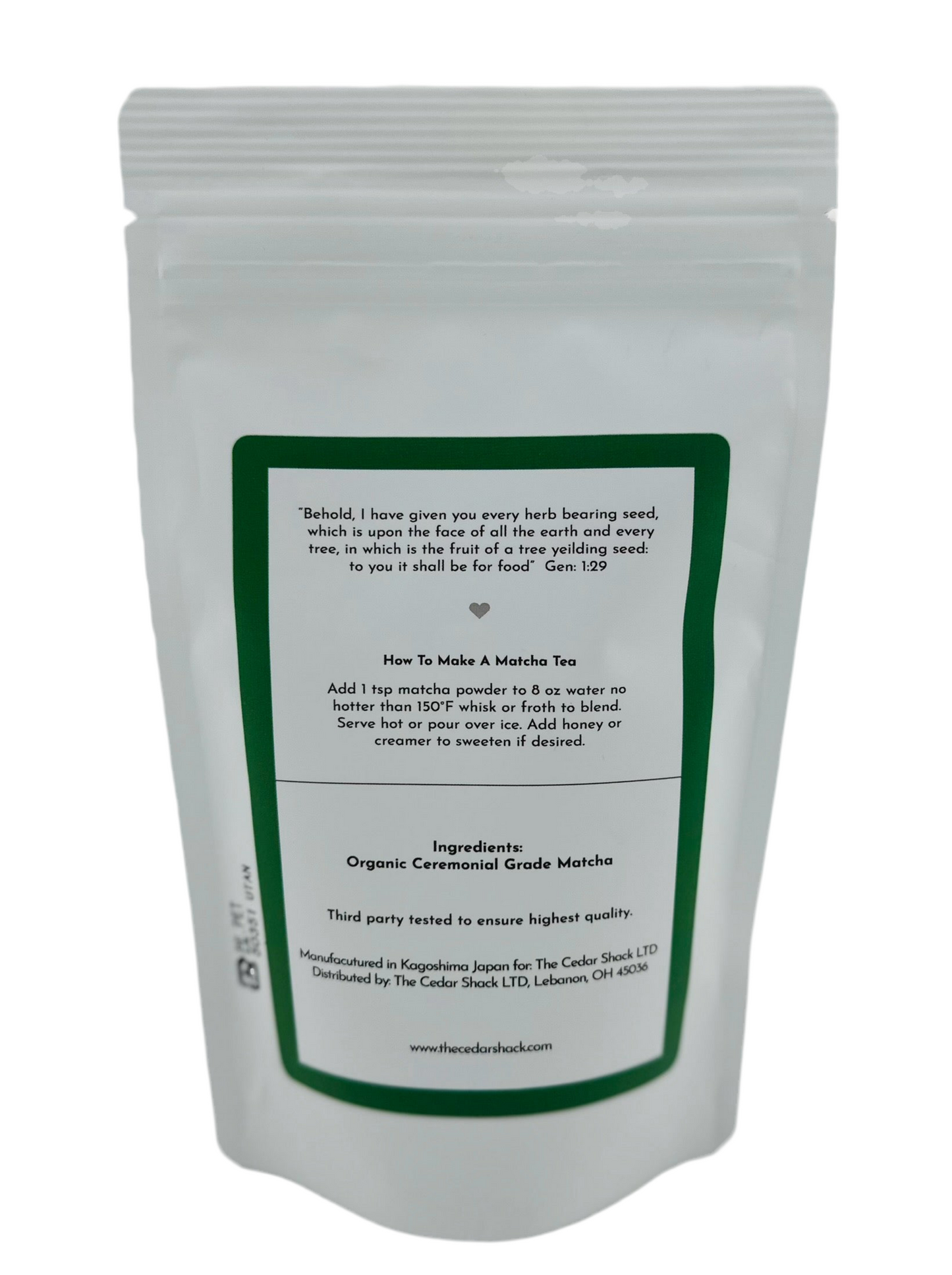 Large Bag 200g Ceremonial Grade Matcha (100 servings)