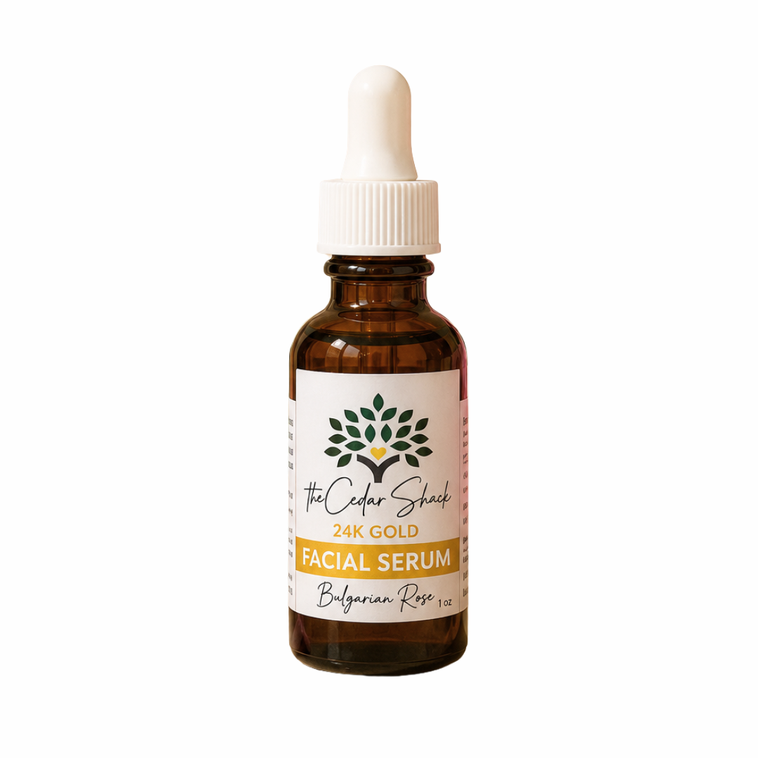 24K Gold Facial Serum, Sandalwood