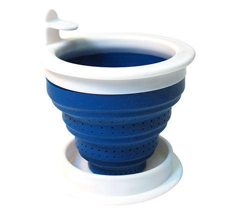 Silicone Travel Tea Strainer Blue