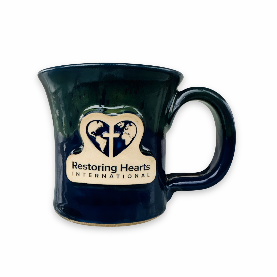 Restoring Hearts Int. Stoneware Mug - Royal Moss