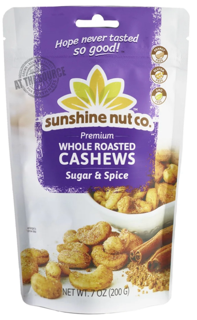 Sunshine Nut Co. Sugar & Spice Cashews