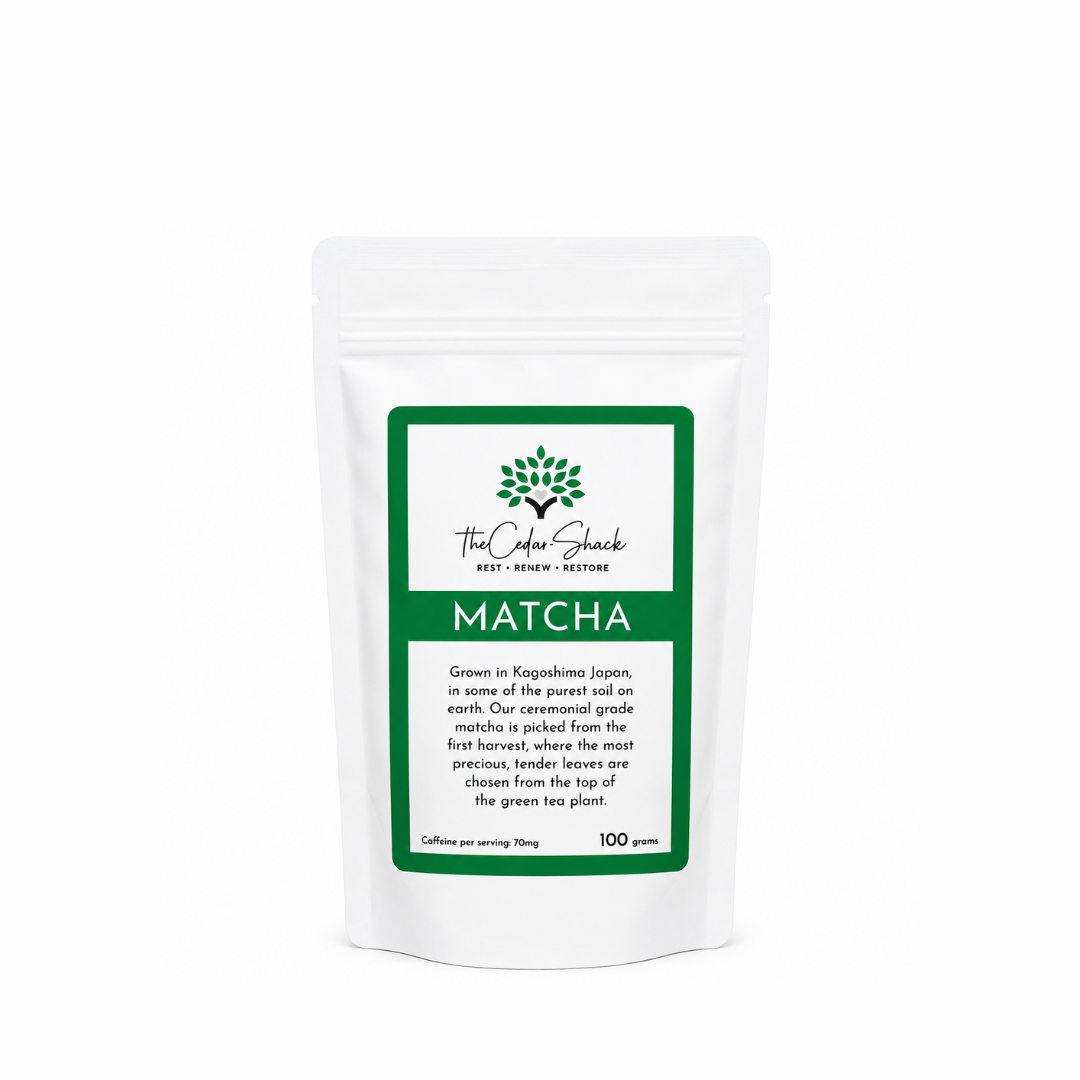 Cedar Shack Ceremonial Grade Matcha 100 Gram Bag = 50 servings