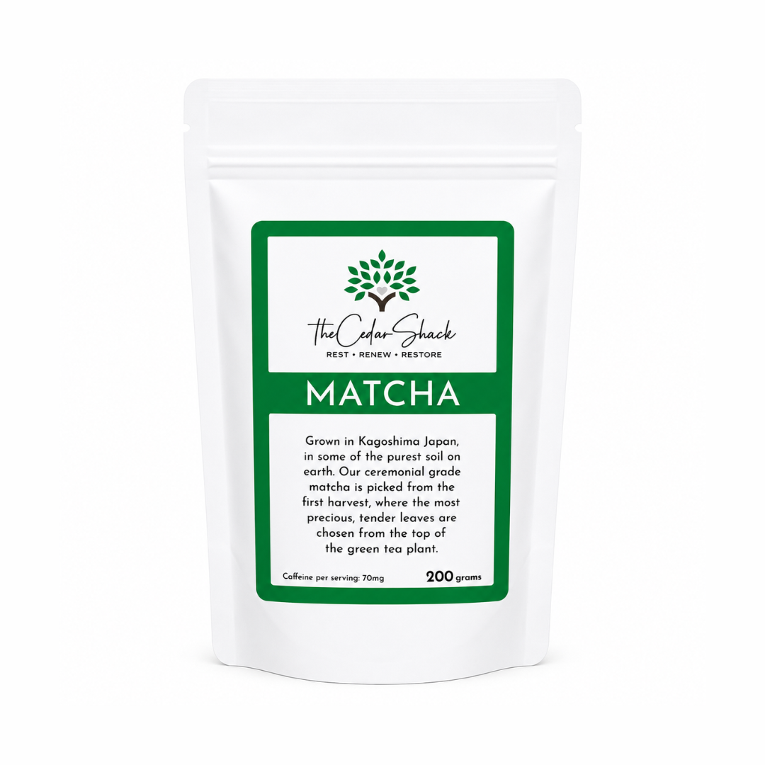 Cedar Shack Ceremonial Grade Matcha 200 Gram Bag = 100 servings