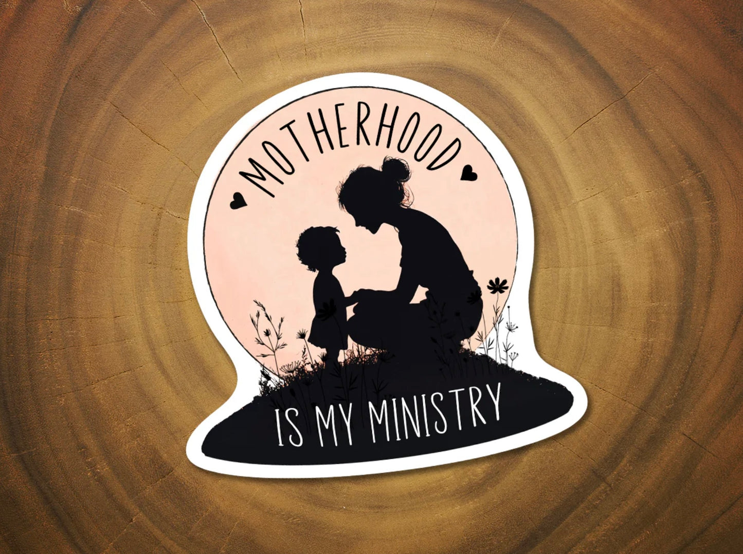 Motherhood is My Ministry Vinyl Sticker