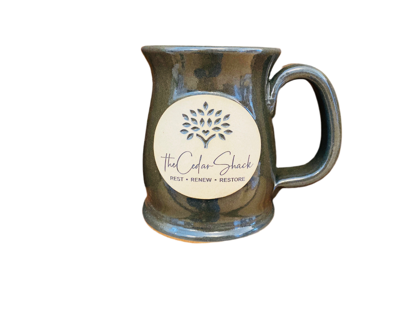 Cedar Shack Stoneware Mug Hunter Green