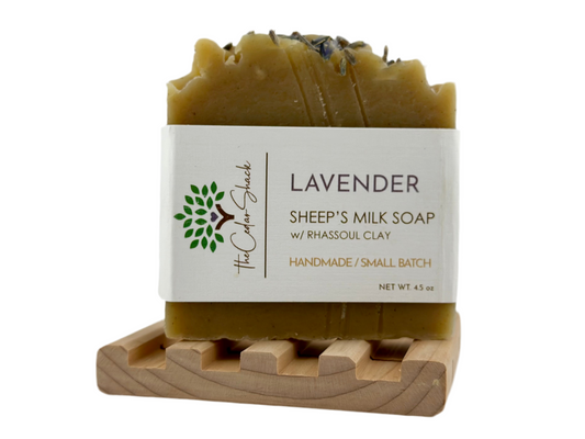 Lavender Sheep Milk Soap w/ Rhassoul Clay