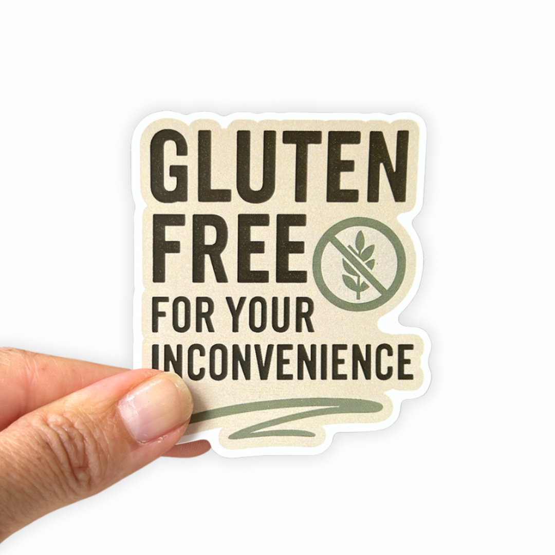 Gluten Free - Funny Sticker