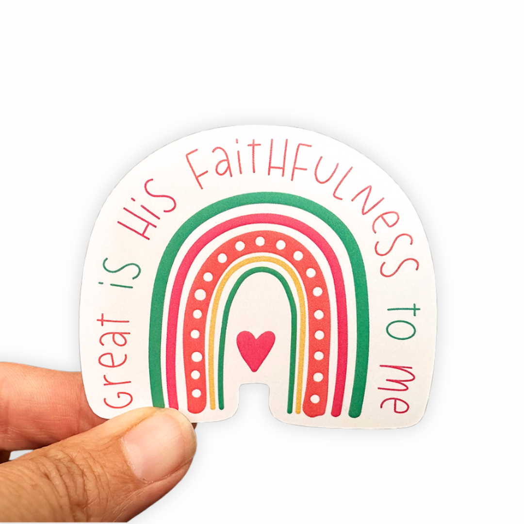 Great is His Faithfulness - Christian Sticker