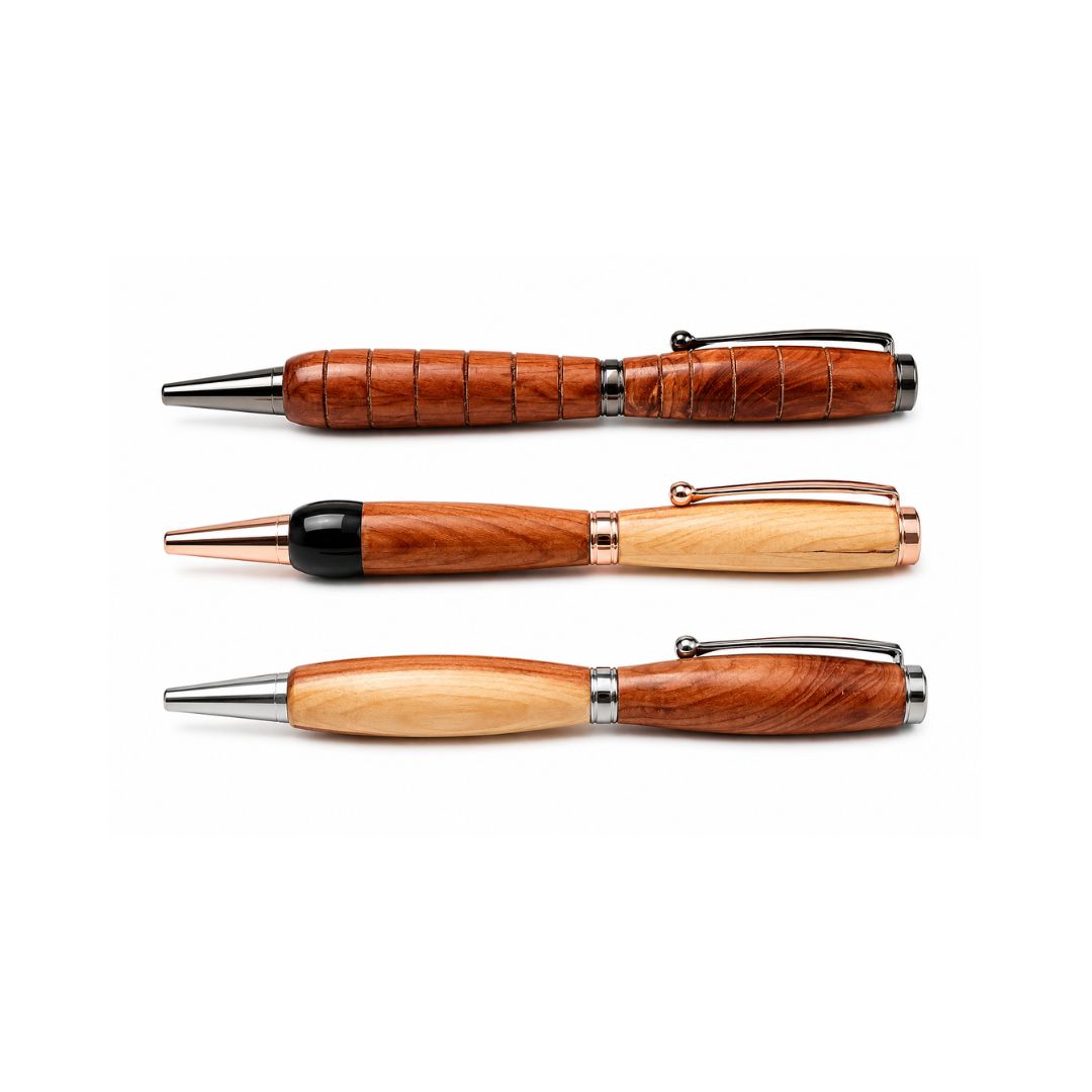 Hand Carved Cedar Wood Pen *Sold individually