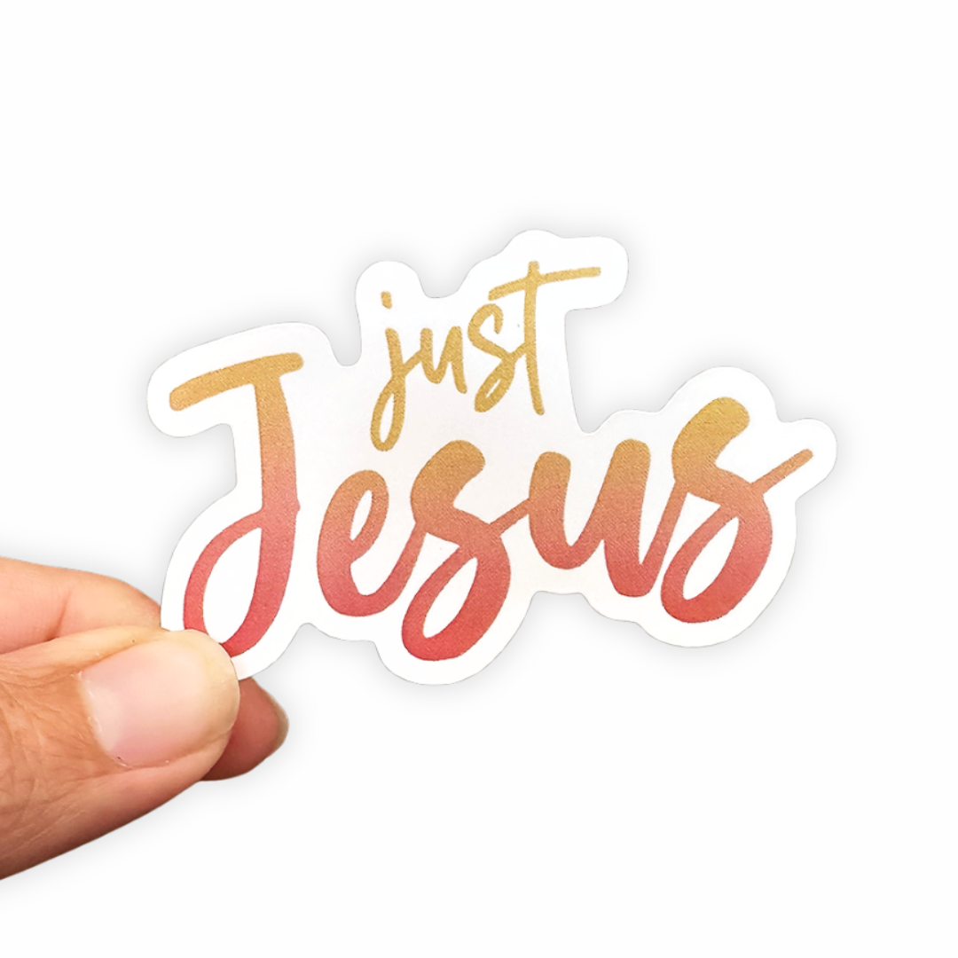Just Jesus - Christian Sticker