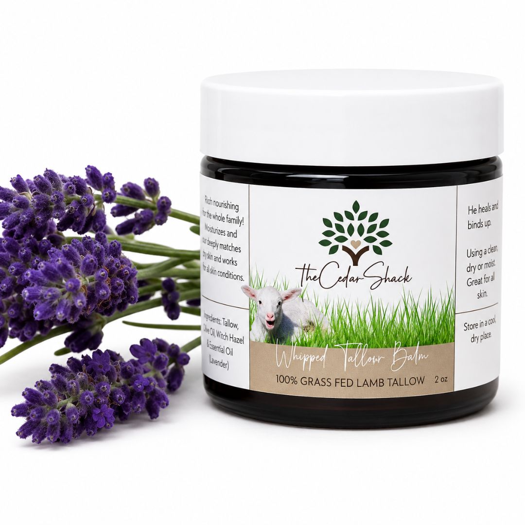 Lavender Whipped Tallow 2oz 100% Grass Fed Lamb