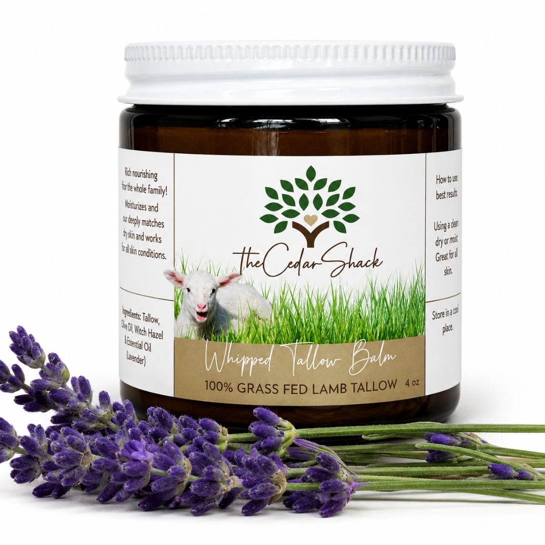 Lavender Whipped Tallow 4oz 100% Grass Fed Lamb