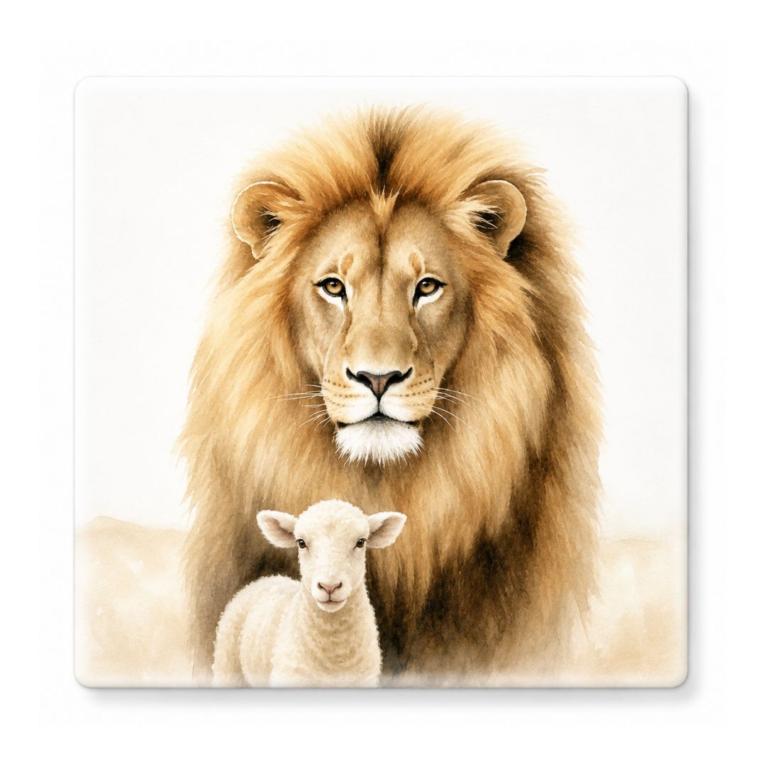 Lion & Lamb Coaster