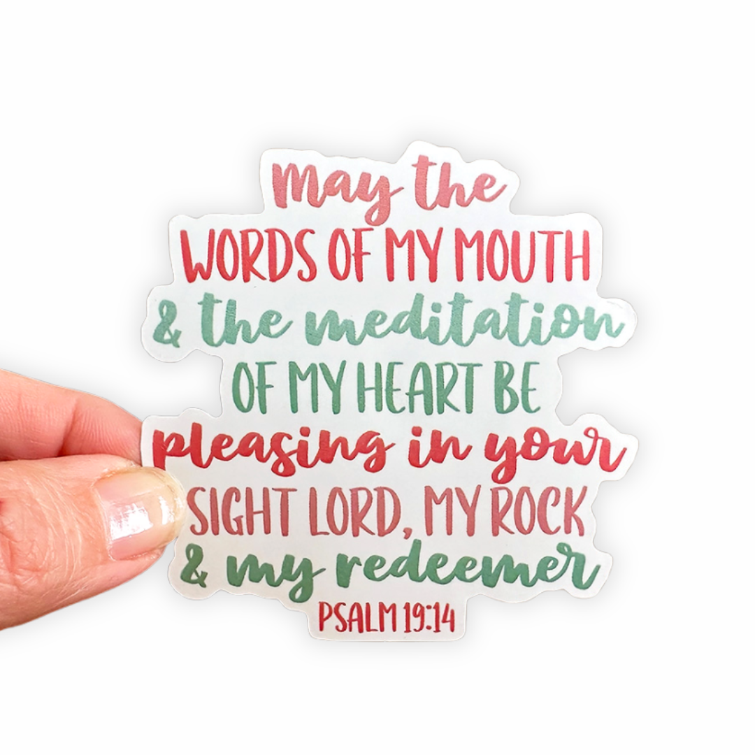 May the Words - Christian Sticker
