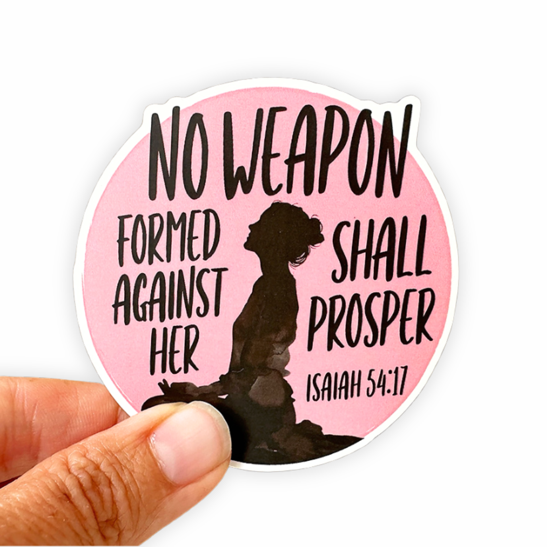 No Weapon - Christian Sticker