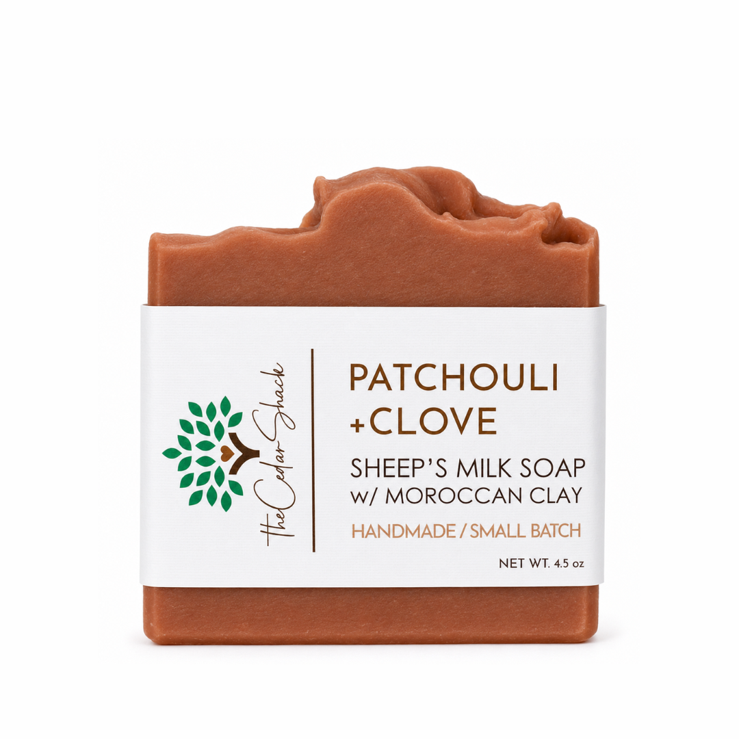 Patchouli & Clove Sheep's Milk Soap w/ Moroccan Clay