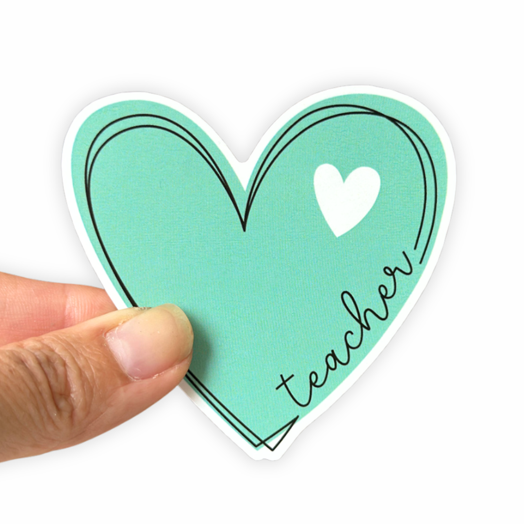 Teacher Heart - Sticker