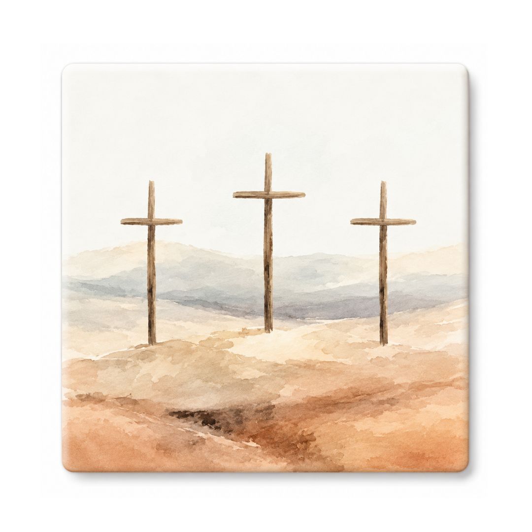 Three Crosses Coaster