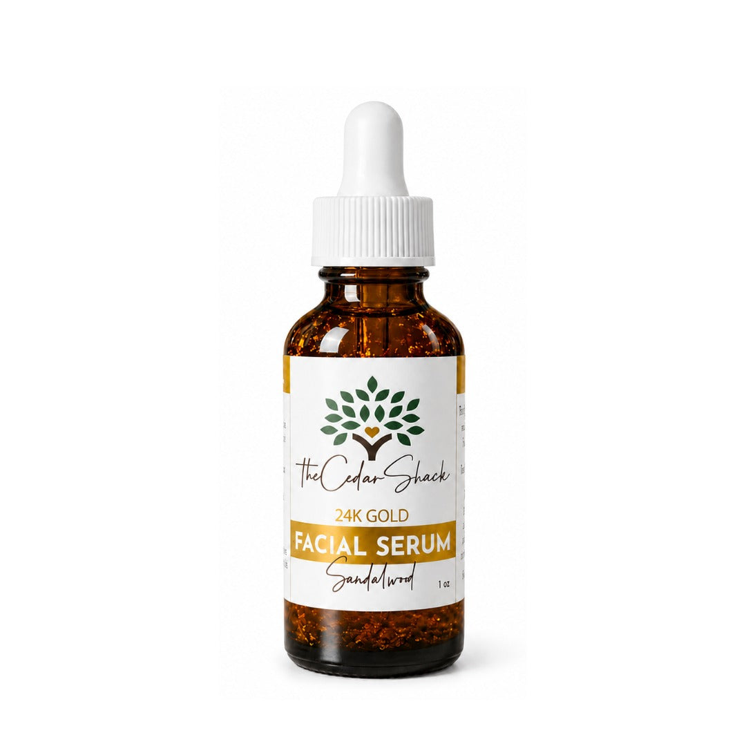 24K Gold Facial Serum, Sandalwood