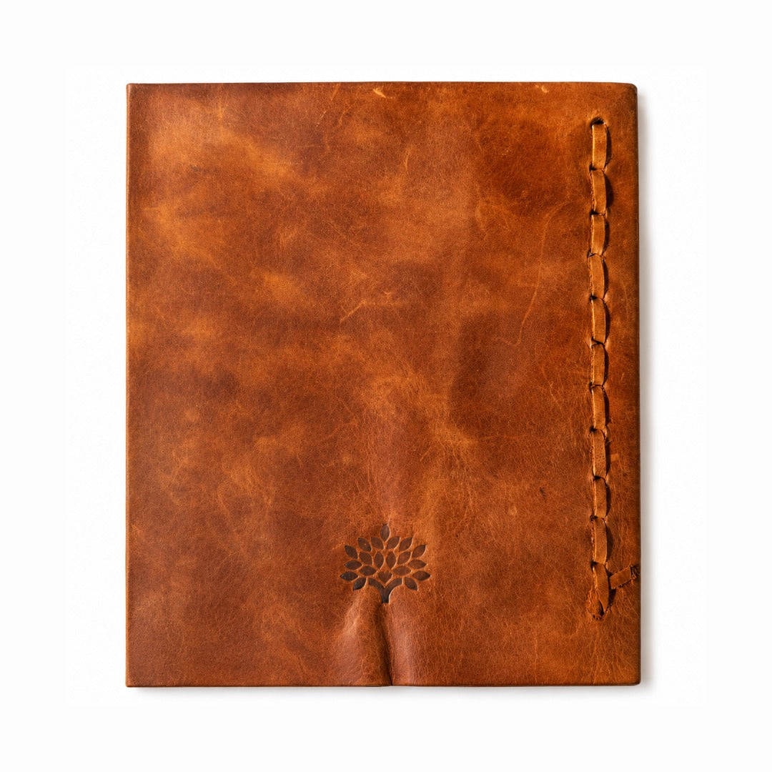 Rustic Compact Leather Journal Chocolate Lined