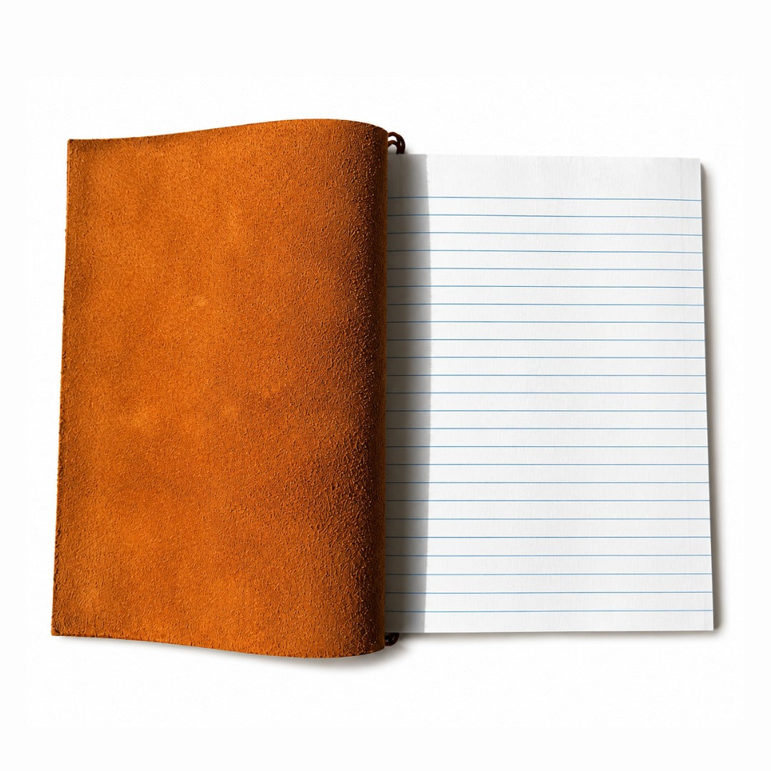 Rustic Compact Leather Journal Chocolate Lined