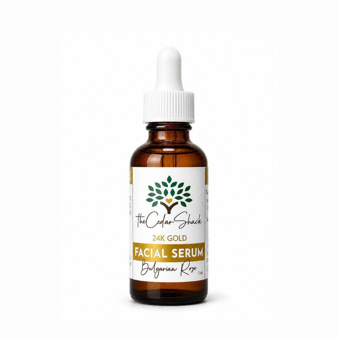 24K Gold Facial Serum, Bulgarian Rose